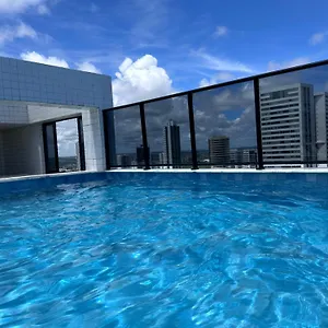Apartamento Flat 4 Pessoas Em Boa Viagem Com Piscina, Wifi 500mbps, Localizado A 350 Metros Da, Recife